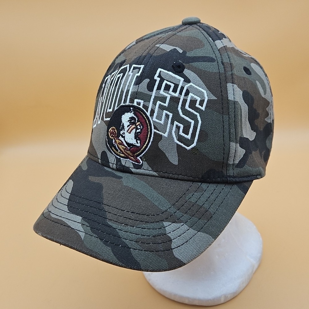 Florida‎ State Seminoles Hat Cap Army Green Camo One Size Adjustable NCAA